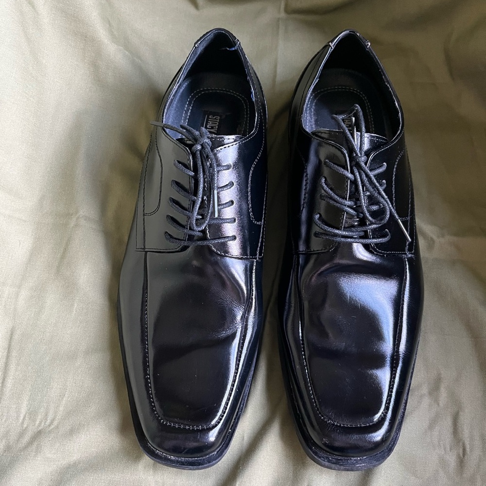 Stacy Adams Glossy Black Oxfords